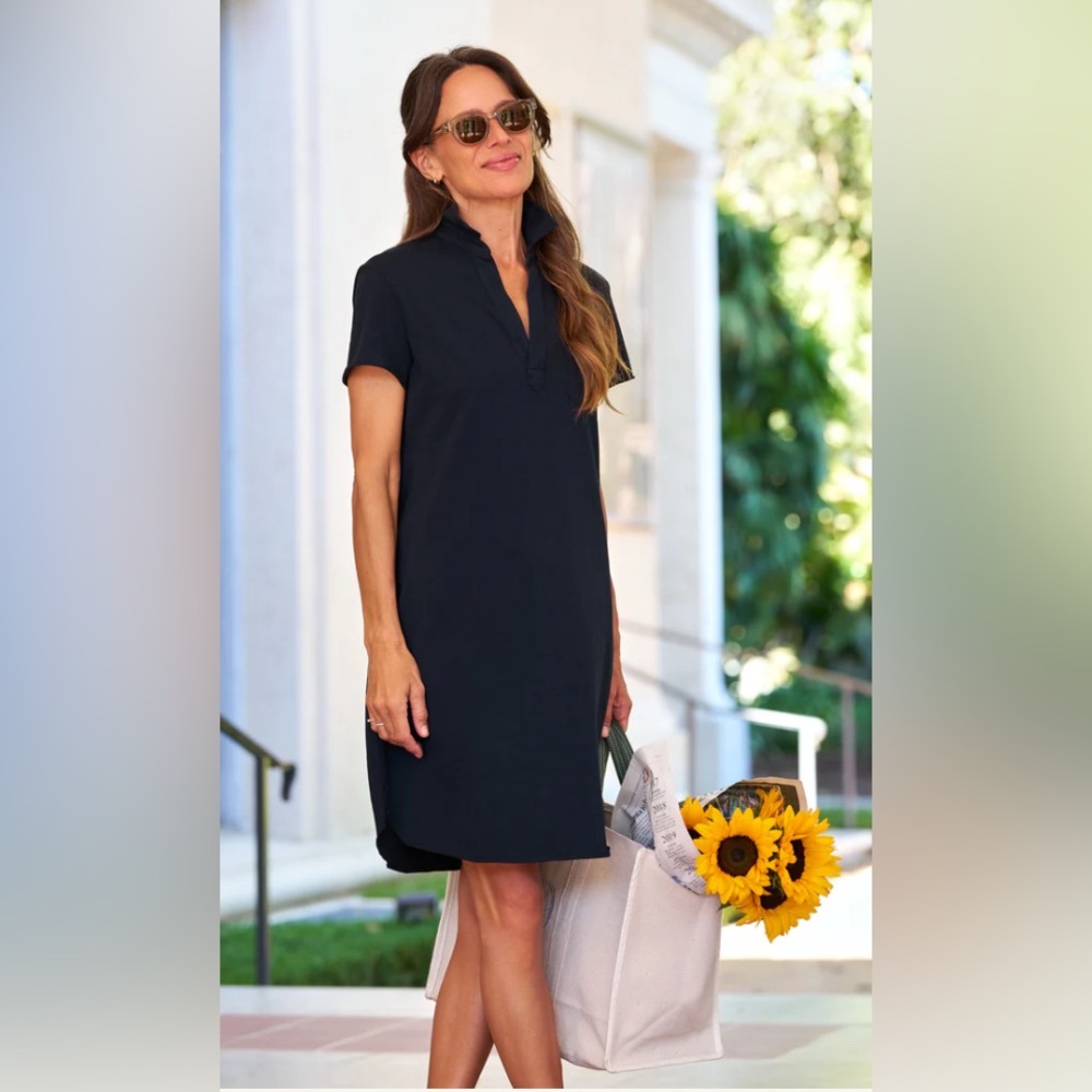 Frank & Eileen Lauren Polo Dress in Dark Navy